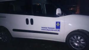 Depenbrock Fahrzeuge befahren die Anlage