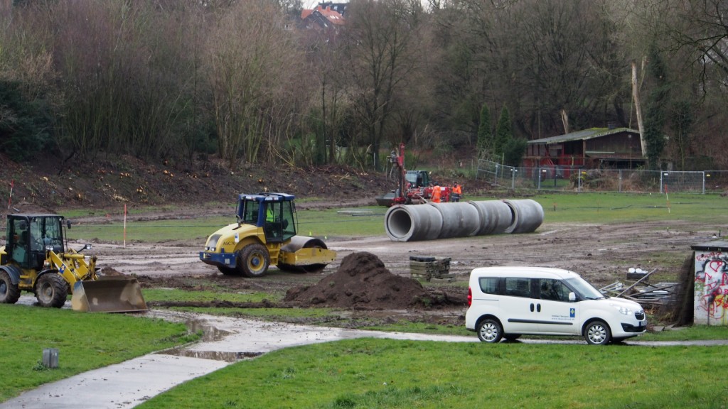 Neuer kanal für den Marbach - für eine mobile Wohnanlage?