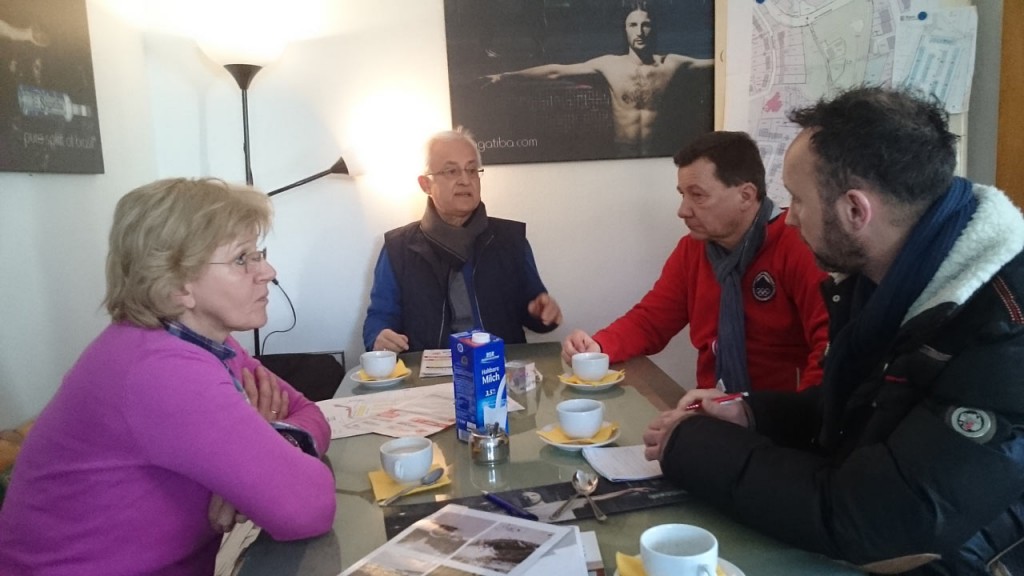 v.l.n.r.: Brigitte Giese, RTolf Schüth (beider BAK), Jens Lücking (Freie Bürger), Kaspar Kamps (vorORT)