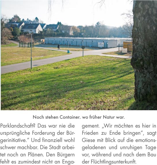 Vor Ort 3.2018 - S. 21 - Über die Zukunft der Containerdorf-Fläche